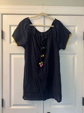 J. Crew Navy Swim Cover Up